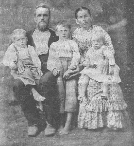 William Nicholas Ware Williams Nicholas Ware, His Wife Amanda Harriet Talley and Children