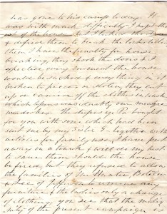Original letter from Edmonia Ware to Elizabeth Ware Britton 1864 - pg. 3